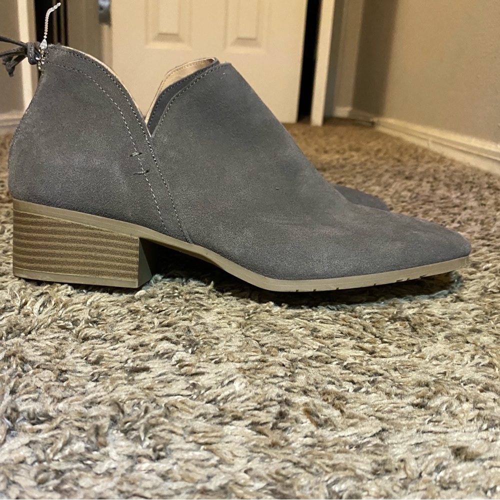 Gray booties